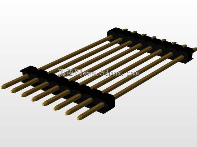 \用于PCB互连的“长”阳引脚头(1\u0026 2行)