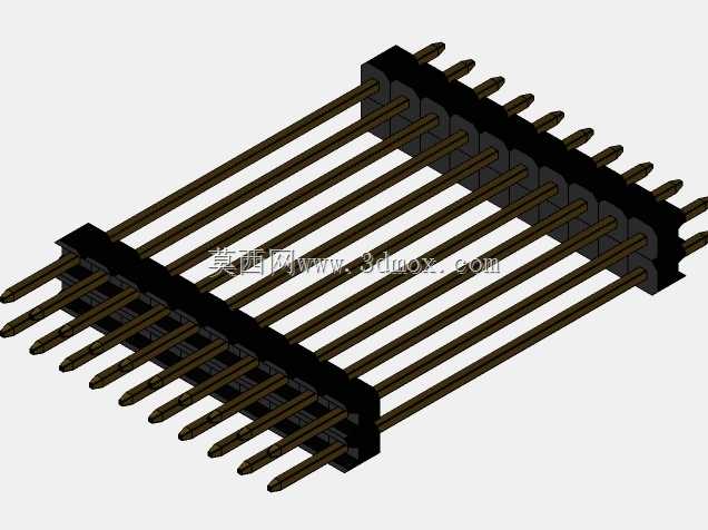 \用于PCB互连的“长”阳引脚头(1\u0026 2行)