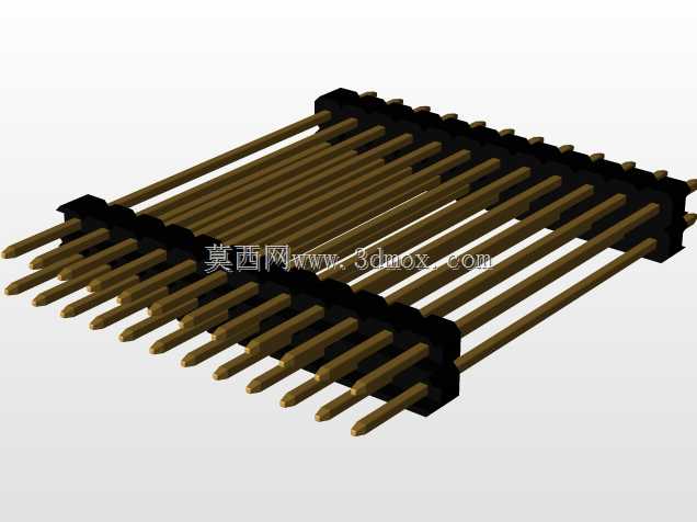 \用于PCB互连的“长”阳引脚头(1\u0026 2行)