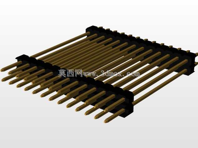 \用于PCB互连的“长”阳引脚头(1\u0026 2行)
