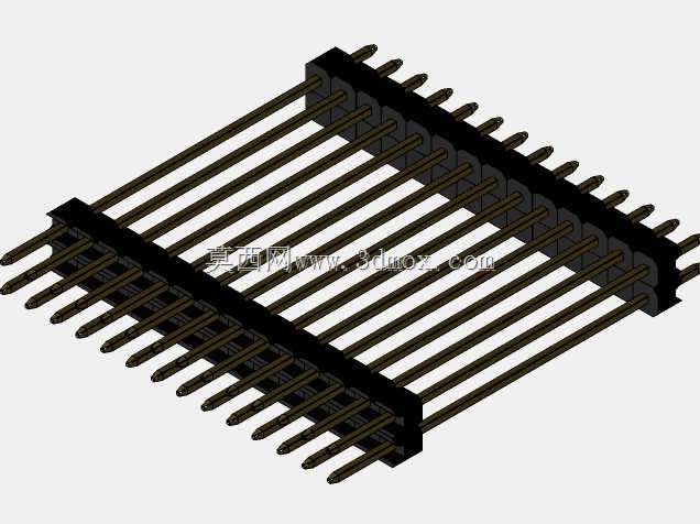 \用于PCB互连的“长”阳引脚头(1\u0026 2行)