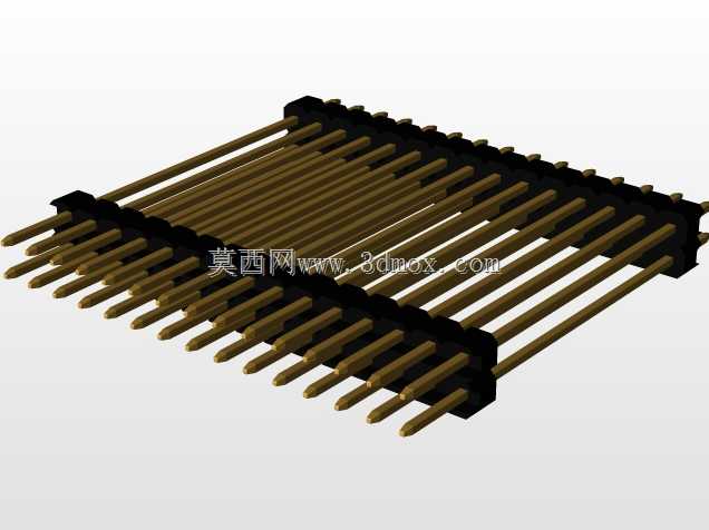 \用于PCB互连的“长”阳引脚头(1\u0026 2行)