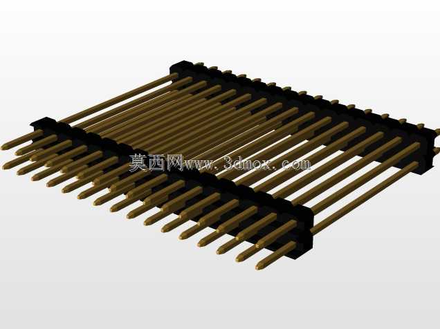 \用于PCB互连的“长”阳引脚头(1\u0026 2行)
