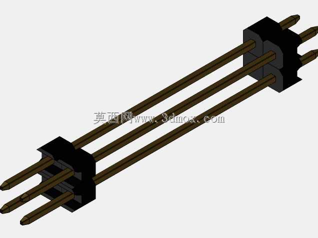 \用于PCB互连的“长”阳引脚头(1\u0026 2行)