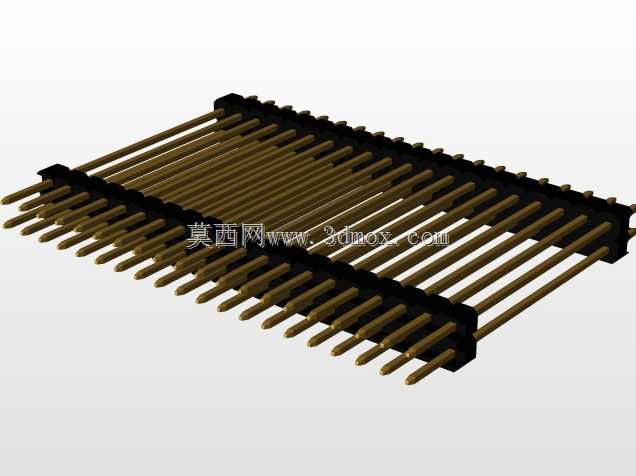 \用于PCB互连的“长”阳引脚头(1\u0026 2行)