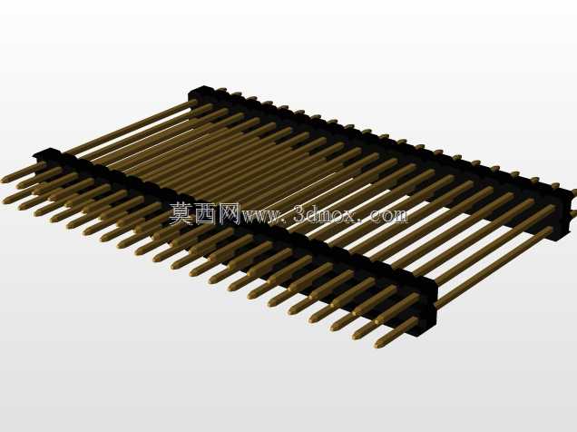 \用于PCB互连的“长”阳引脚头(1\u0026 2行)