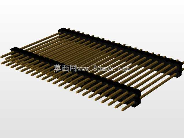 \用于PCB互连的“长”阳引脚头(1\u0026 2行)