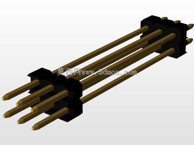 \用于PCB互连的“长”阳引脚头(1\u0026 2行)