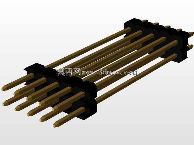 \用于PCB互连的“长”阳引脚头(1\u0026 2行)