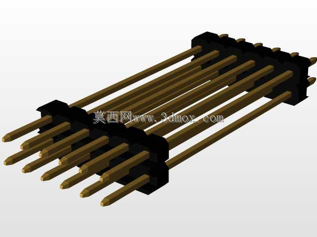 \用于PCB互连的“长”阳引脚头(1\u0026 2行)