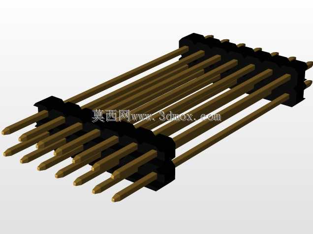 \用于PCB互连的“长”阳引脚头(1\u0026 2行)