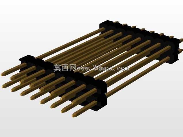 \用于PCB互连的“长”阳引脚头(1\u0026 2行)