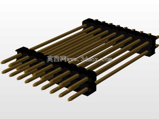 \用于PCB互连的“长”阳引脚头(1\u0026 2行)