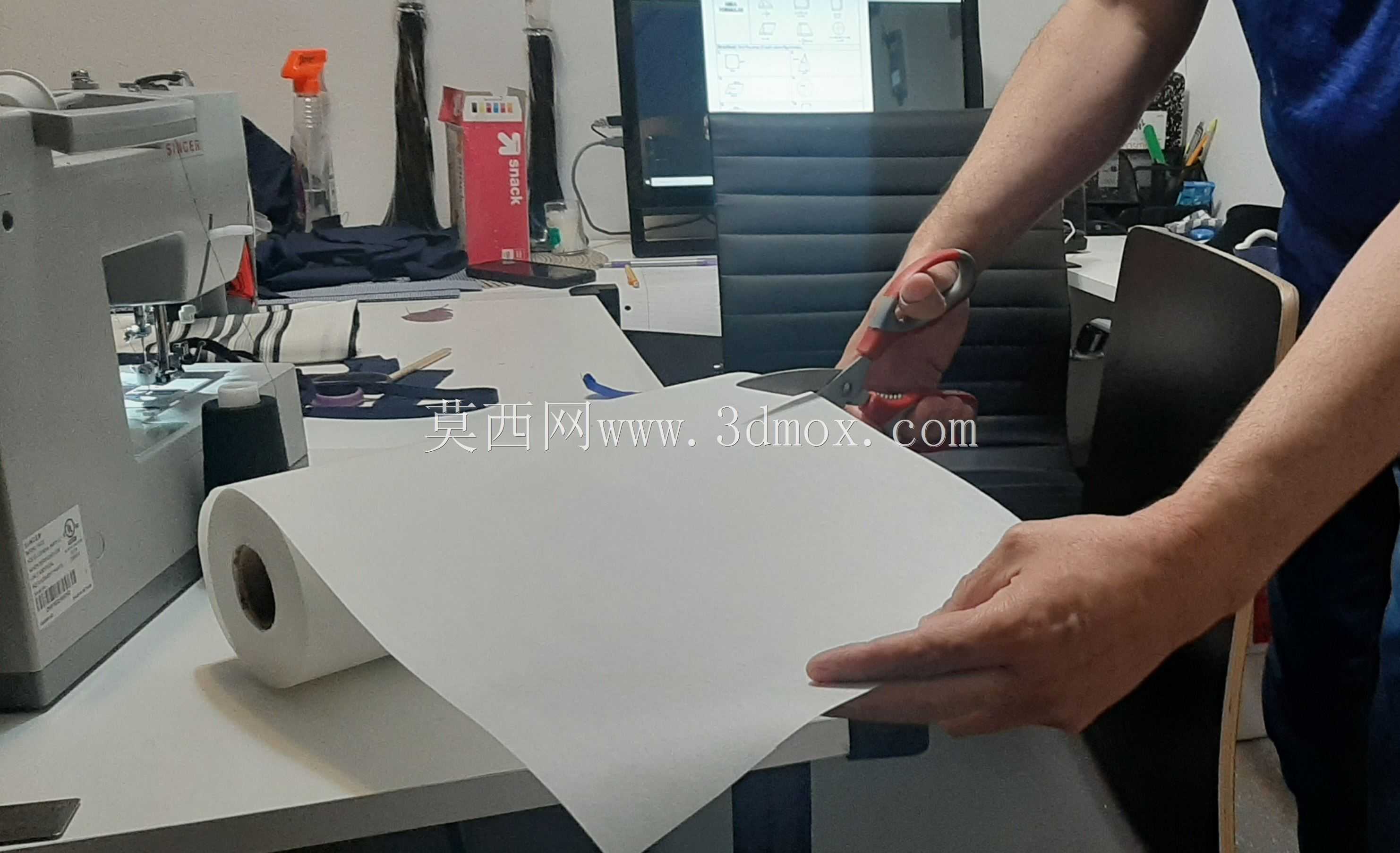 用粒子过滤器在织物上印制变形掩模