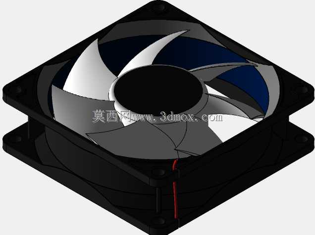 用于流动模拟分析的80mm机箱风扇