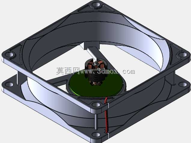 用于流动模拟分析的80mm机箱风扇