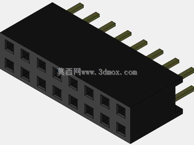 20针外螺纹\u0026内螺纹双排PCB插座连接器