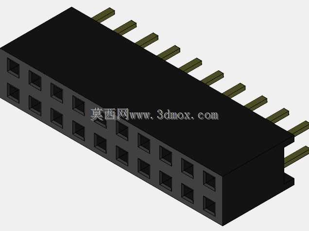 20针外螺纹\u0026内螺纹双排PCB插座连接器