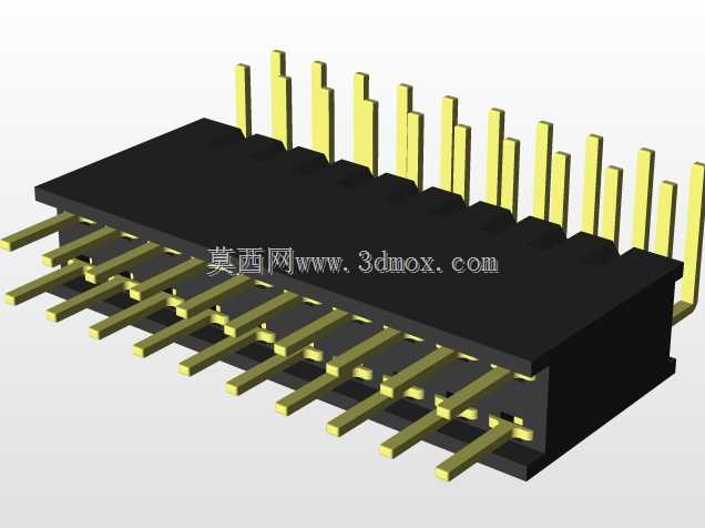 20针外螺纹\u0026内螺纹双排PCB插座连接器
