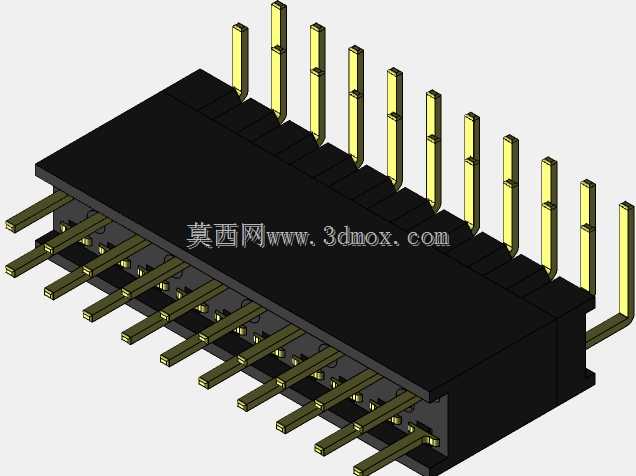 20针外螺纹\u0026内螺纹双排PCB插座连接器