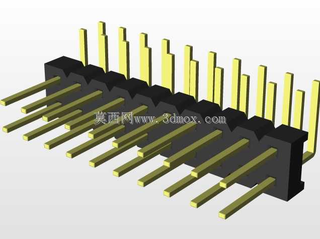 20针外螺纹\u0026内螺纹双排PCB插座连接器