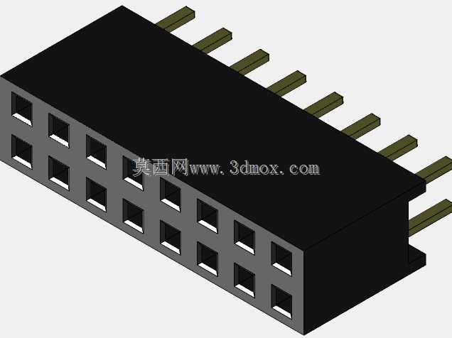 20针外螺纹\u0026内螺纹双排PCB插座连接器