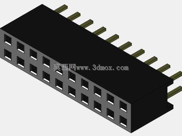 20针外螺纹\u0026内螺纹双排PCB插座连接器