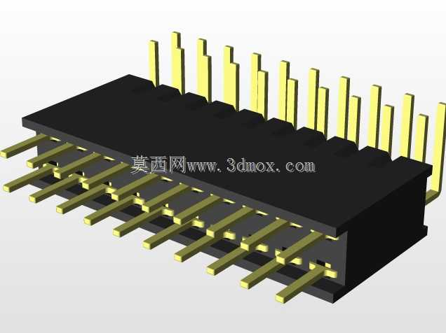 20针外螺纹\u0026内螺纹双排PCB插座连接器