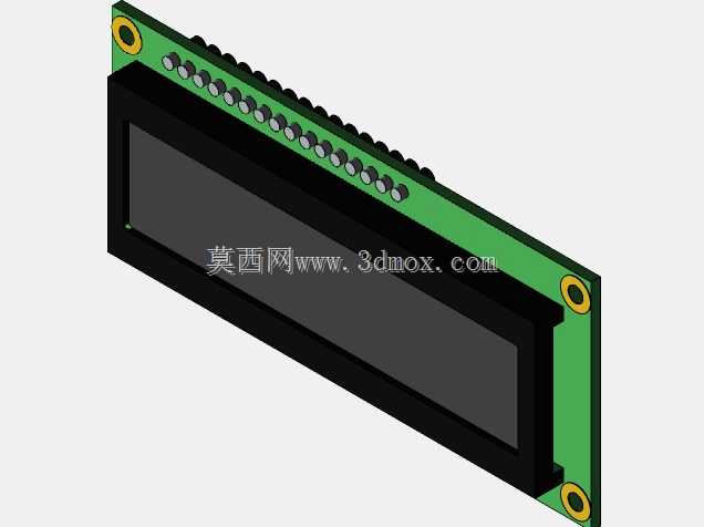 带高亮红色LED的16x1 VATN LCD