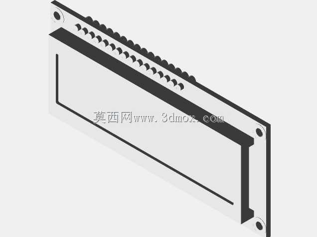 带高亮红色LED的16x1 VATN LCD