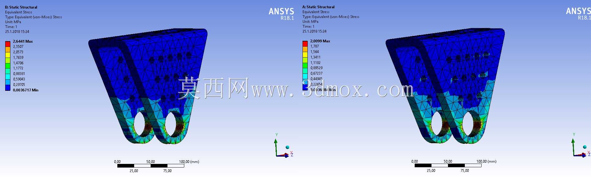 固定支架分析轴承载荷与法向力