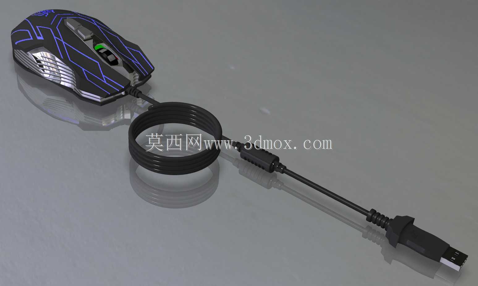 10D 4000DPI光学鼠标LED接线