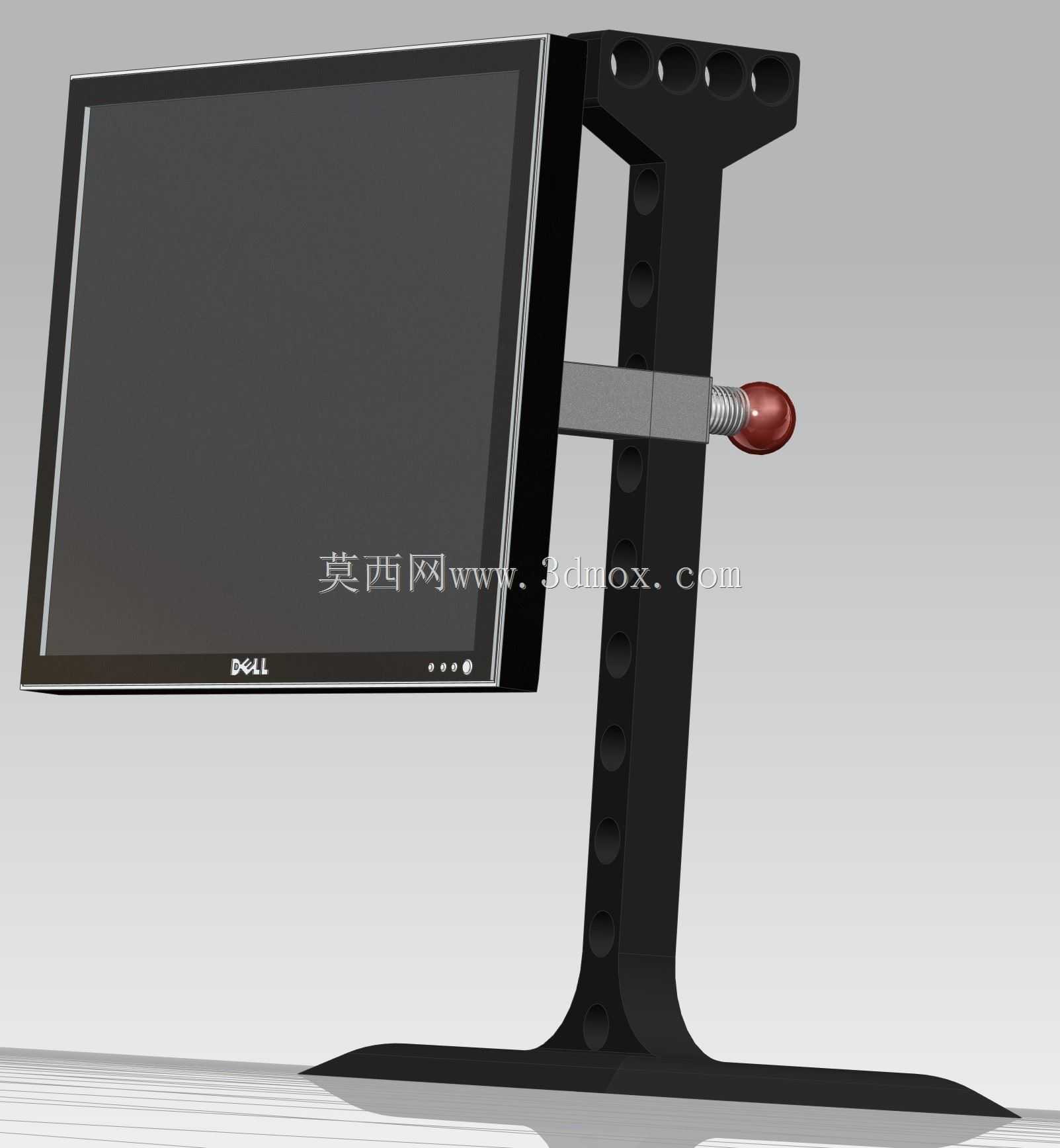 PC监视器-具有三个不同的臂