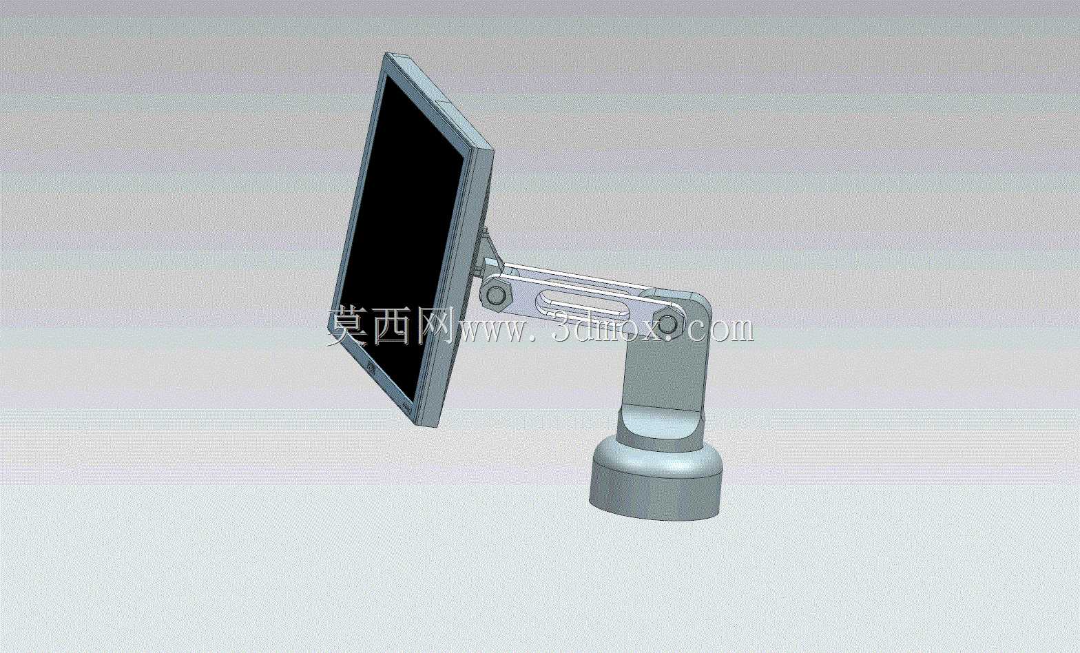 PC监视器-具有三个不同的臂