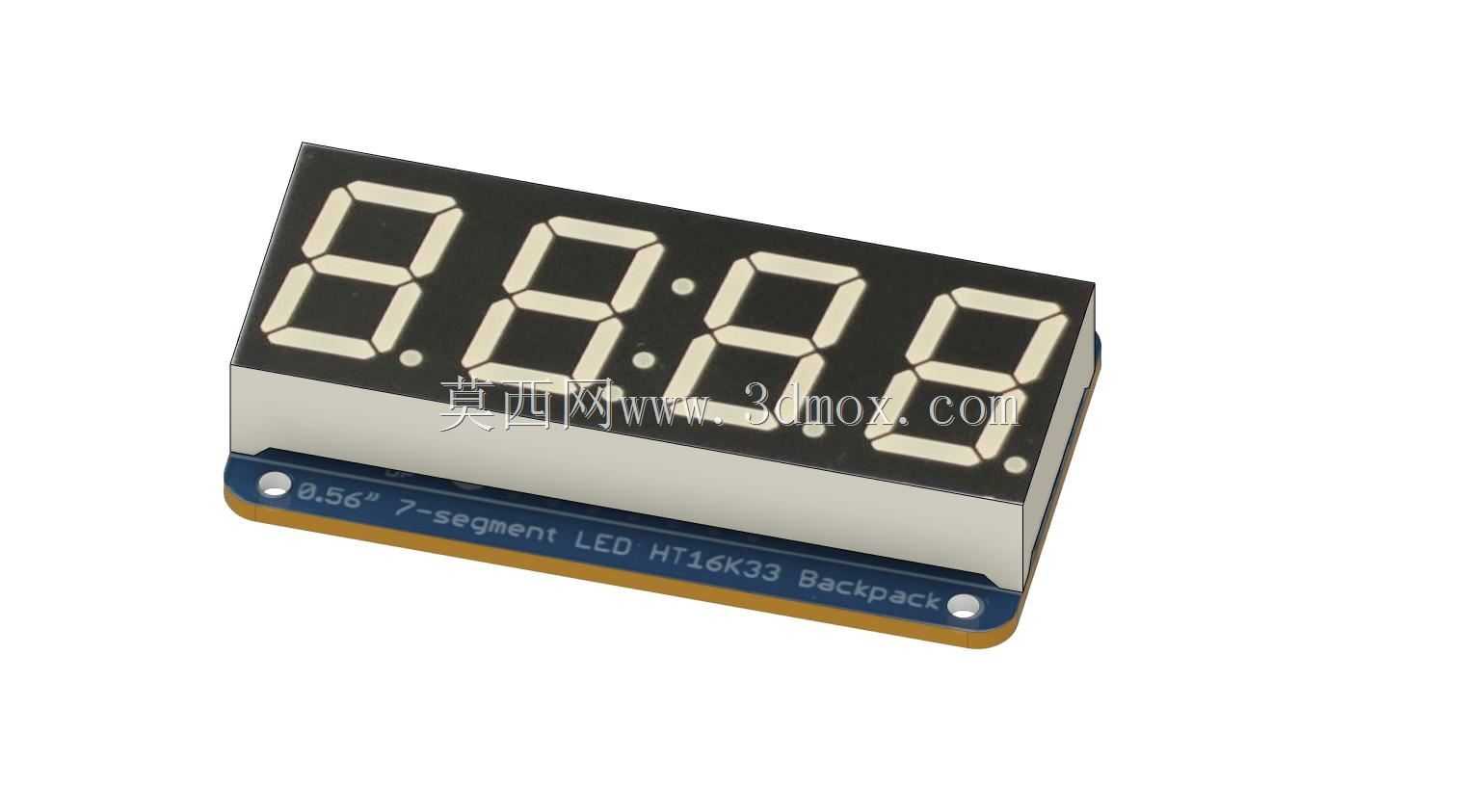 Adafruit 0.56in I2C 4位7段LED