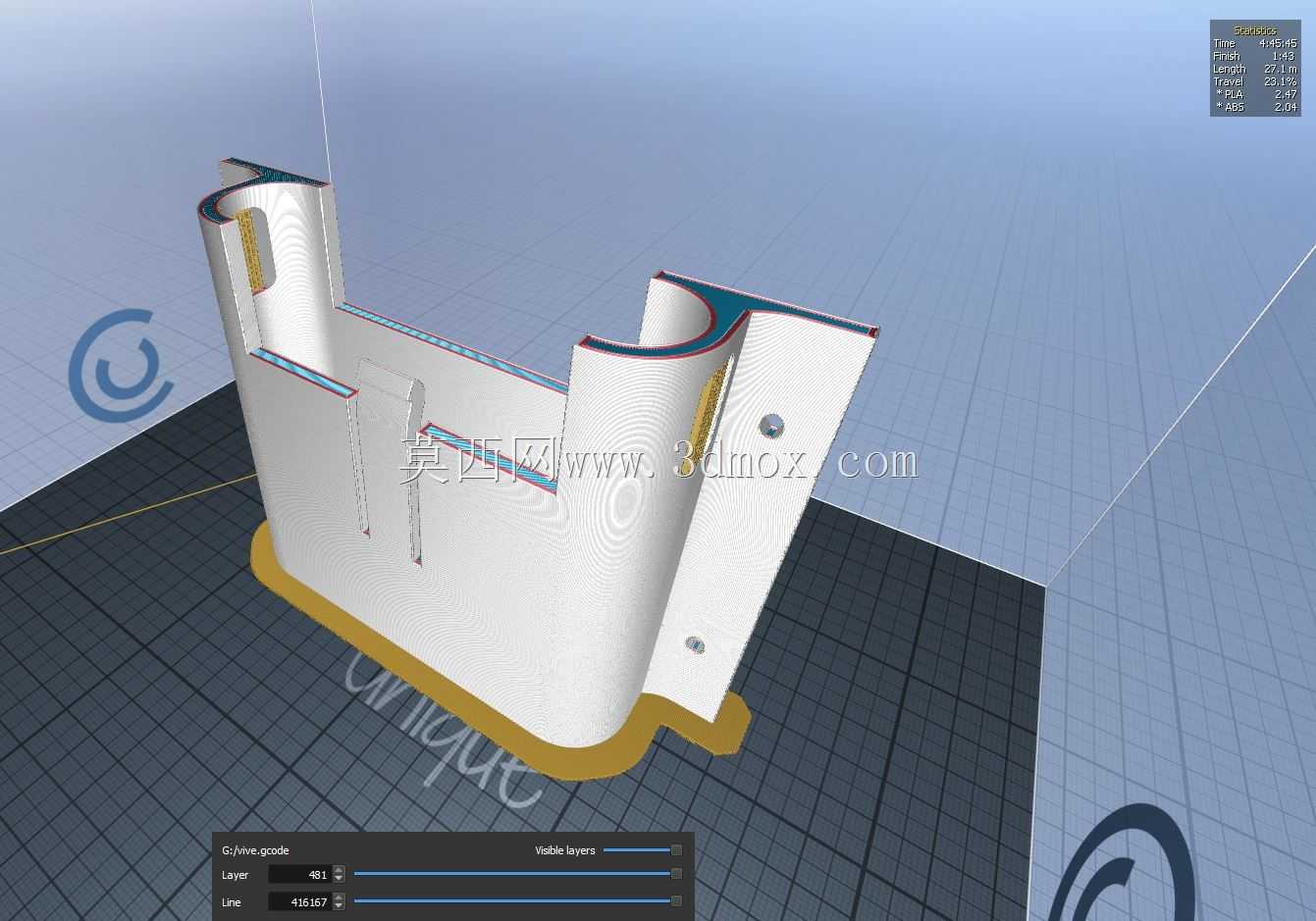 Vive接线盒支架-可3D打印