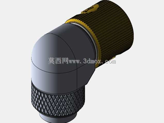 Alphacool-双接头M–le/Femelle 1/4 \“90°旋转-Alphacool Eiszapfen-银色