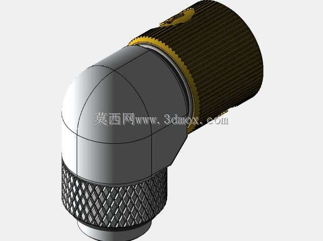 Alphacool-双接头M–le/Femelle 1/4 \“90°旋转-Alphacool Eiszapfen-银色
