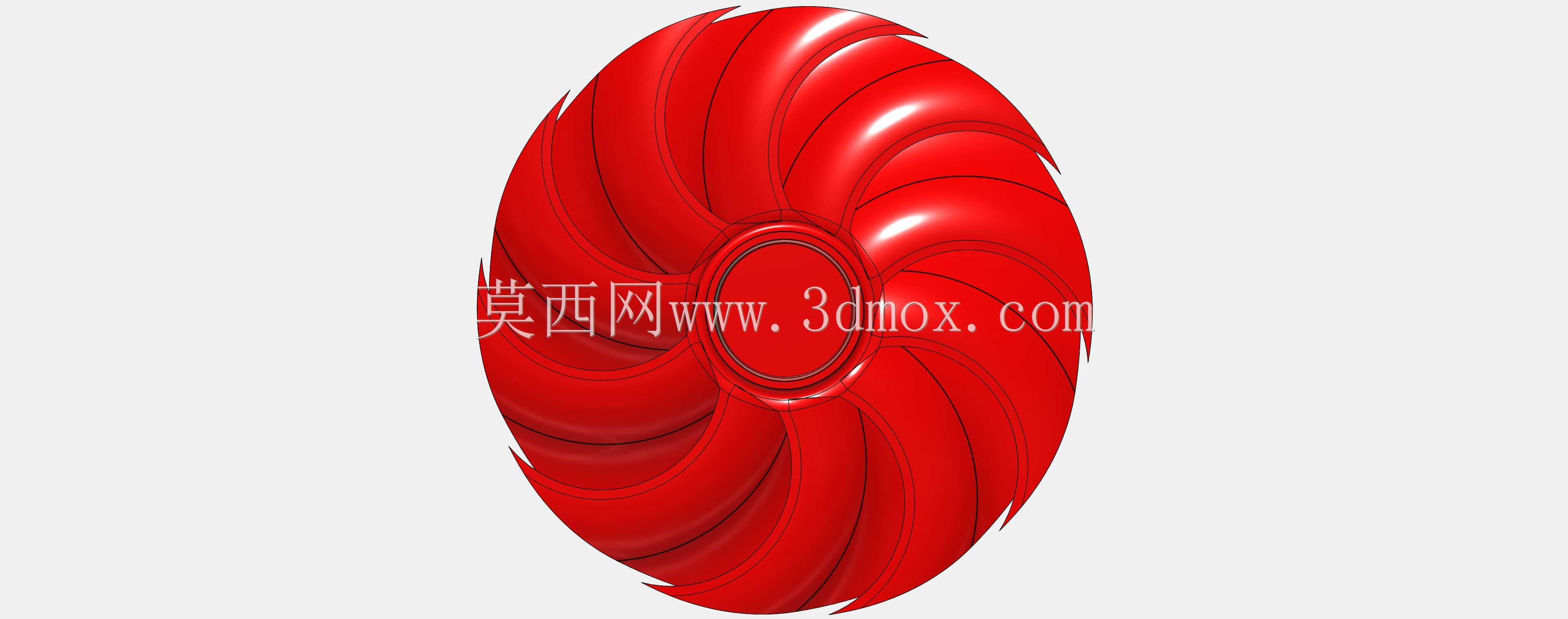 弯曲后掠翼扇08d