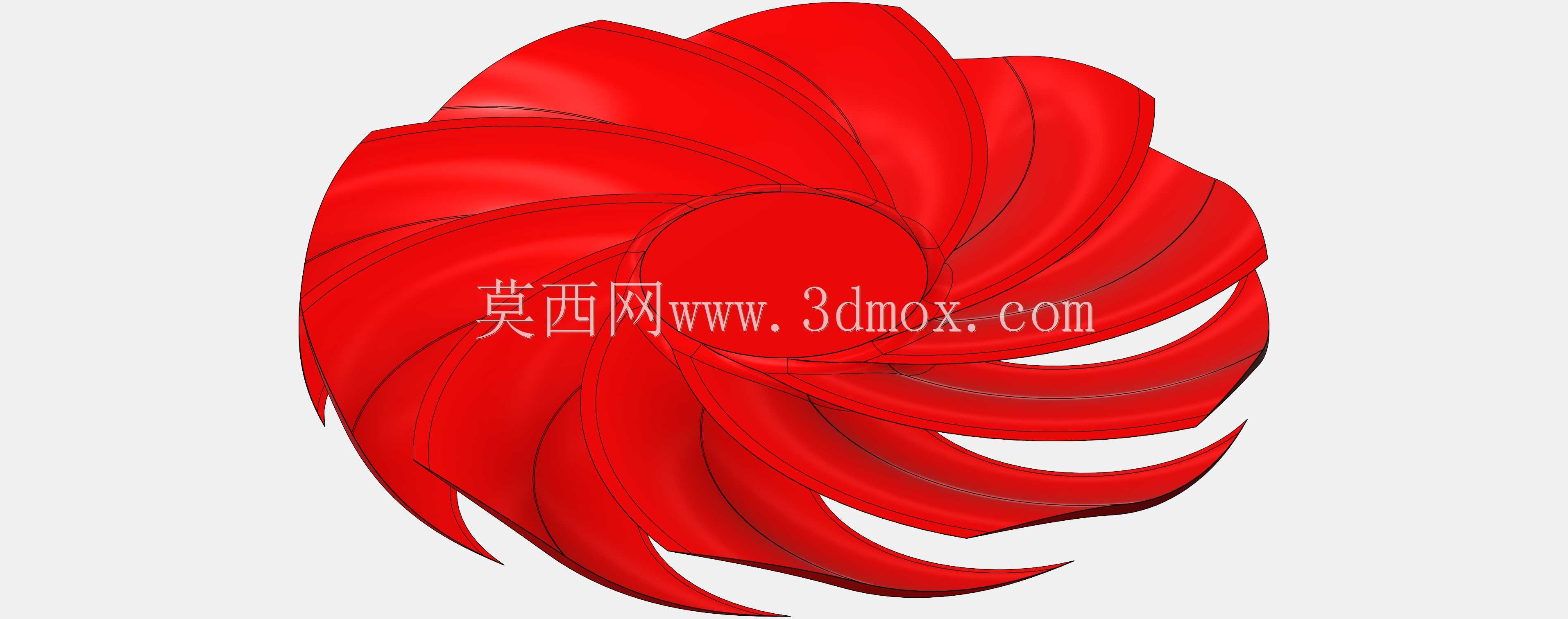 弯曲后掠翼扇08d
