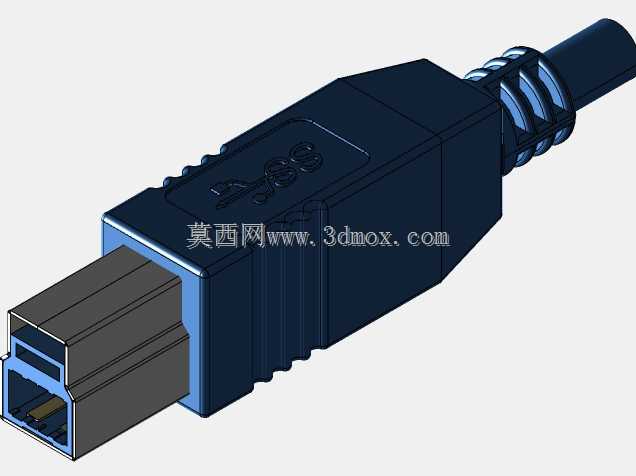 USB 3.0 B型电缆插头