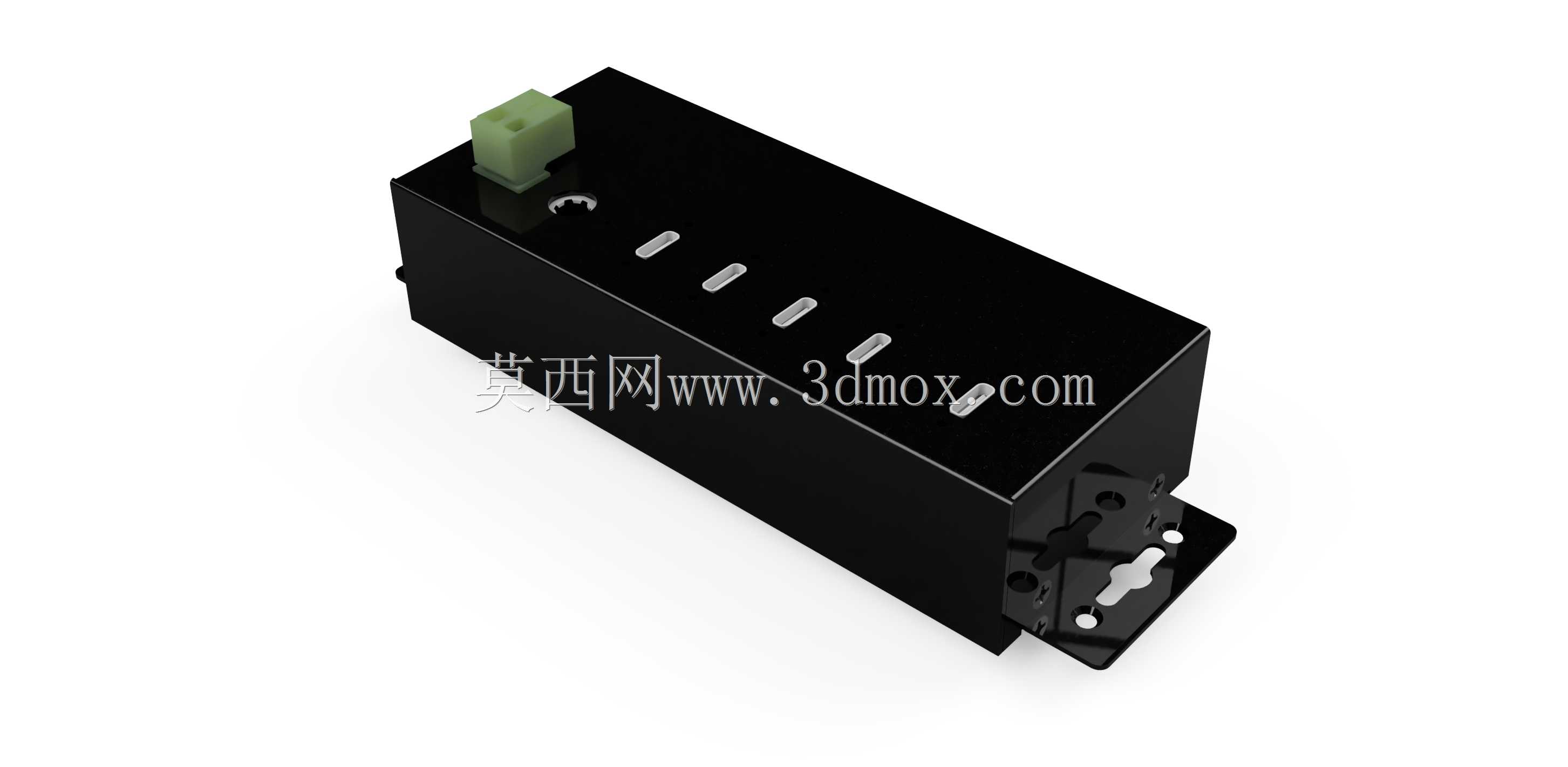 4端口USB 3.2 Gen 1 C型集线器,带ESD浪涌保护\u0026螺钉锁定端口
