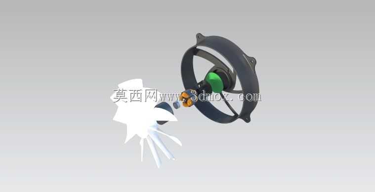 CPU排气扇总成