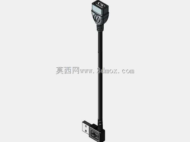 电缆USB 7英寸适配器直角A型公接头至A型母接头