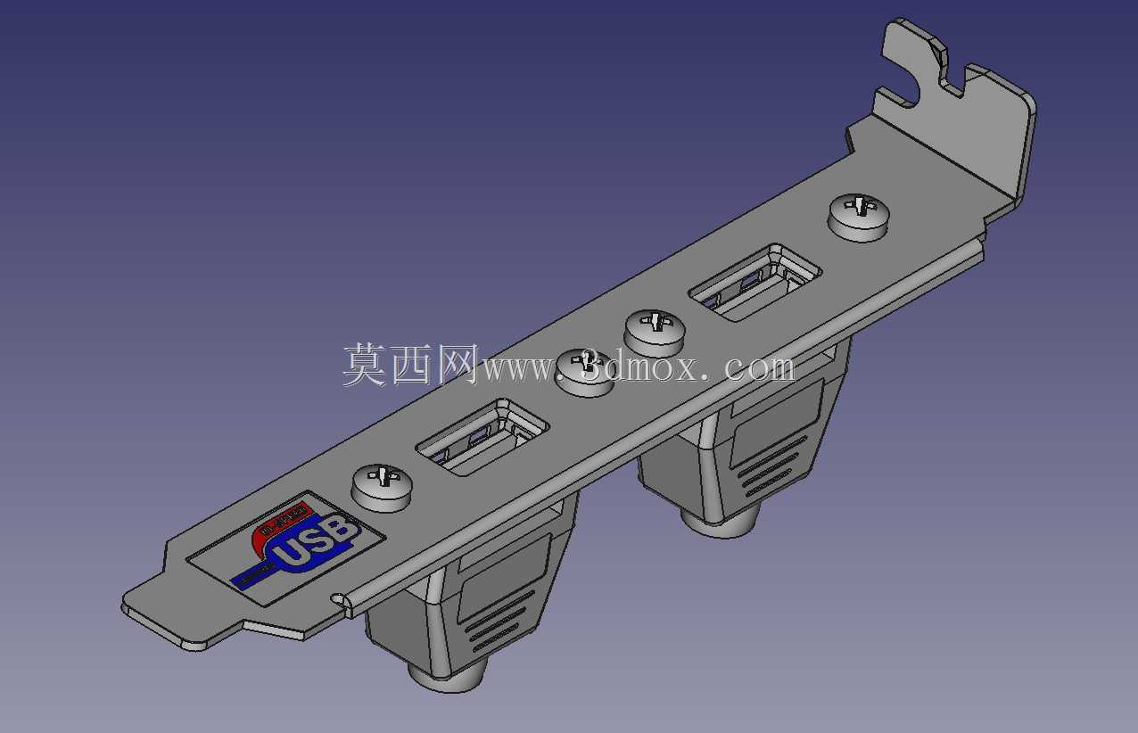 USB双端口后面板