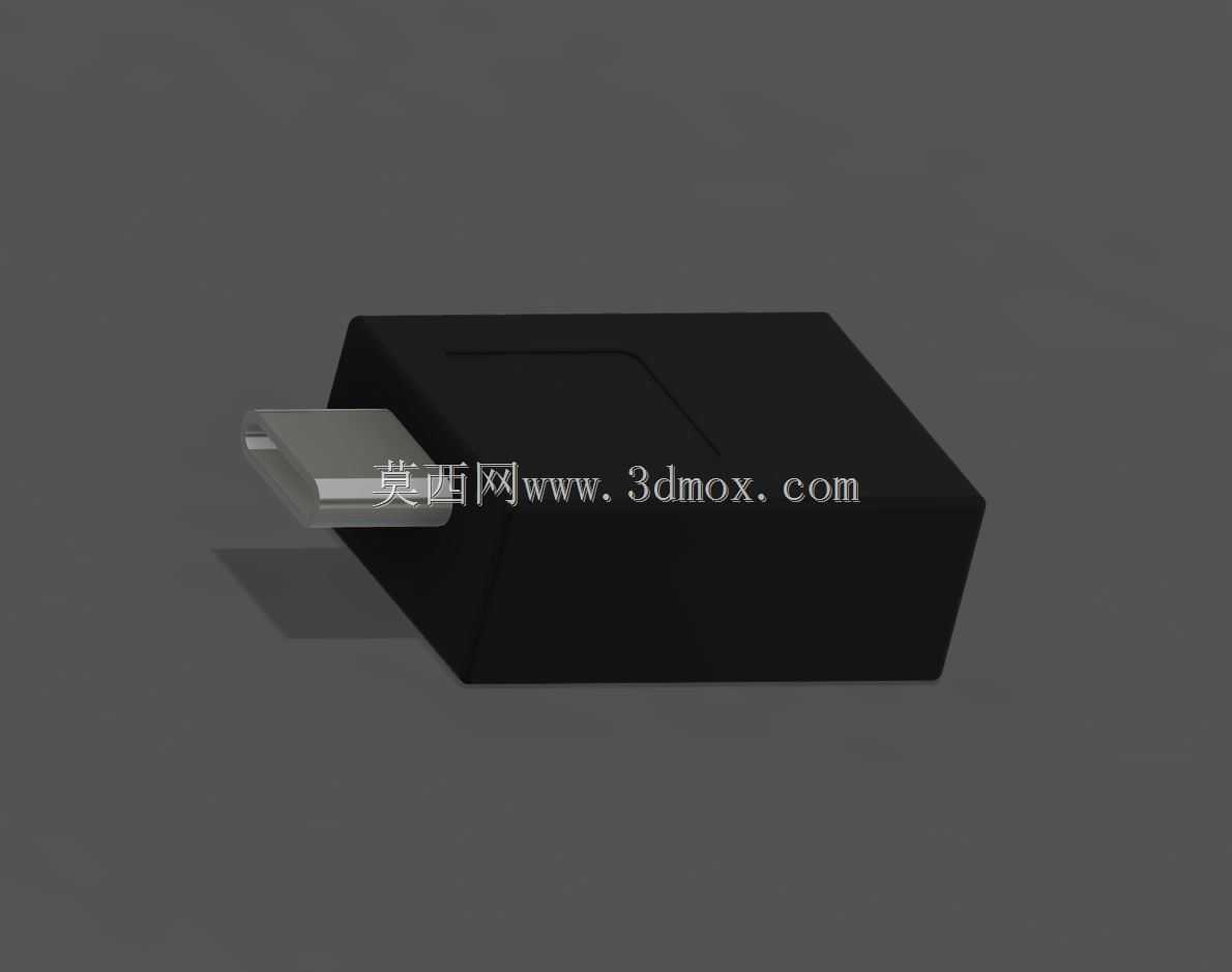 USB A插座至USB C插头适配器