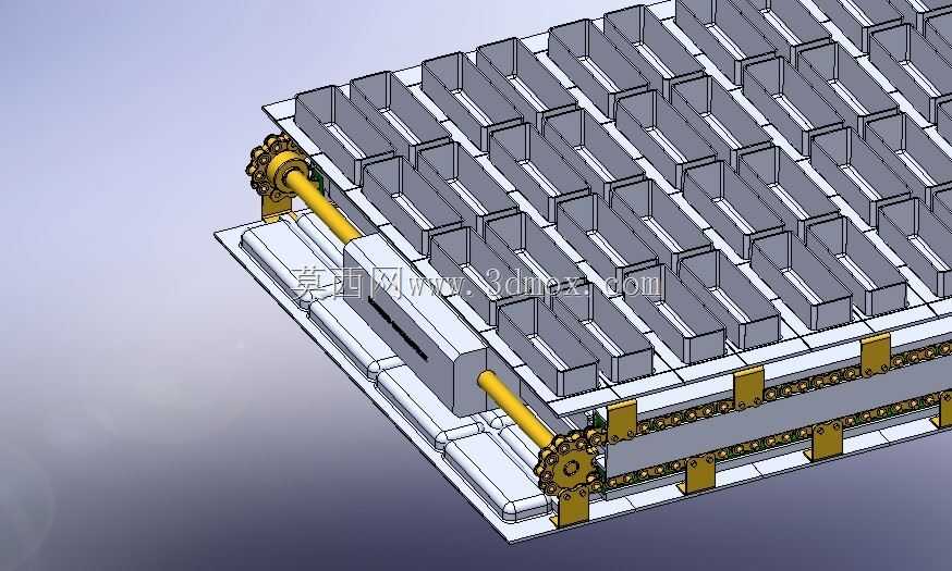 模块上熔融回收材料的模具