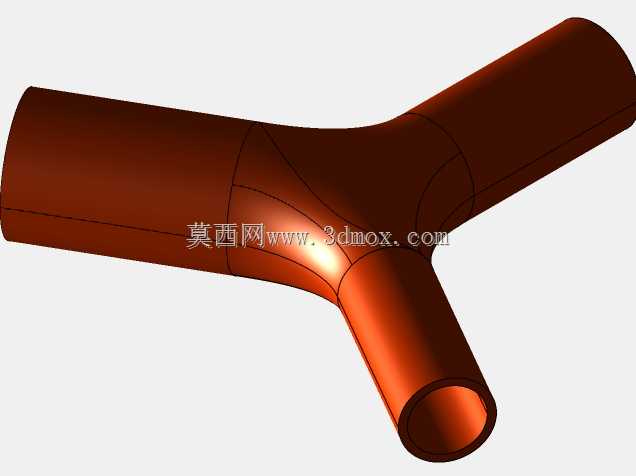 Creo教程:3个不同管上的补丁
