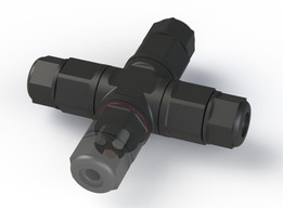 LLT-L20防水连接器IP67-3针螺纹端子电缆现场组装
