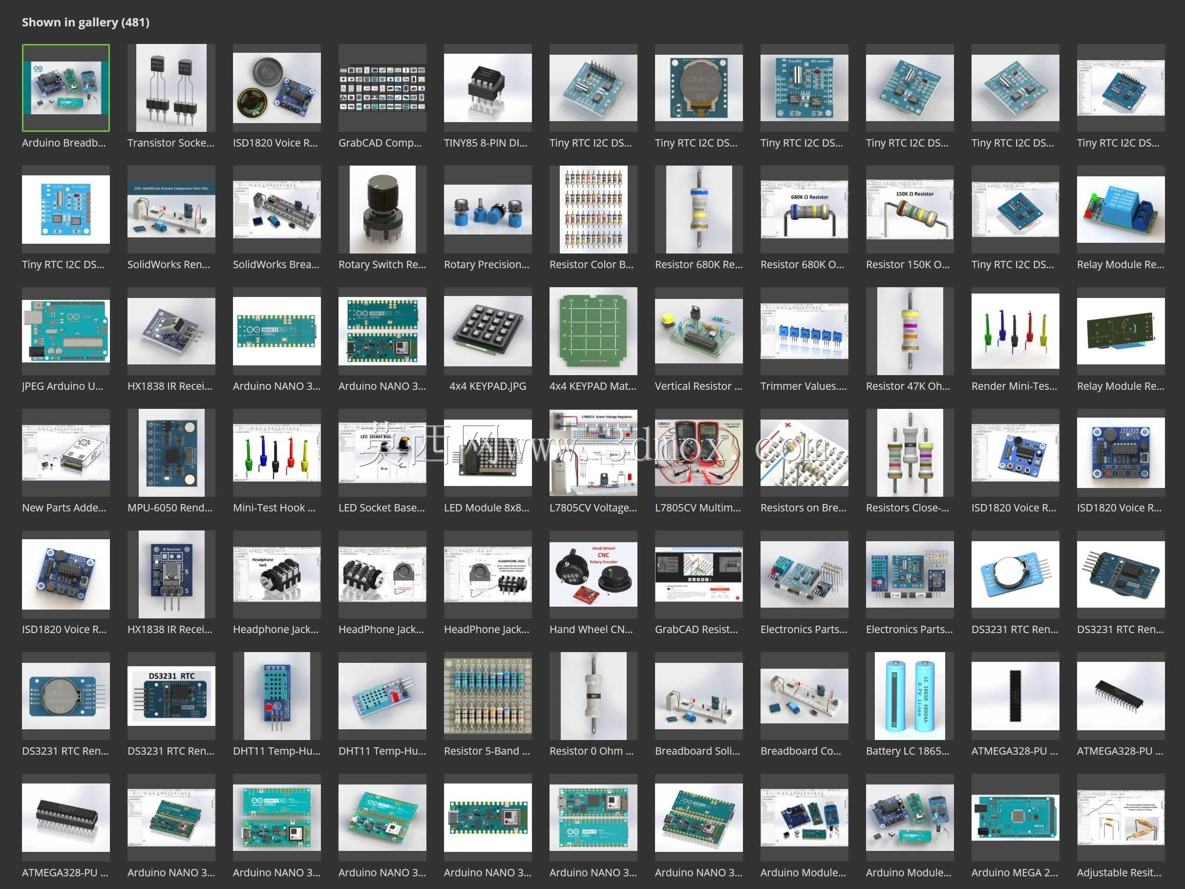 Arduino试验板400件